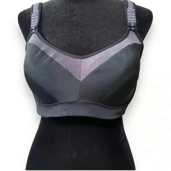 NWT Black Smoked Neon High Impact Sport Bra PLUS Countour Padded - Picture 13 of 16